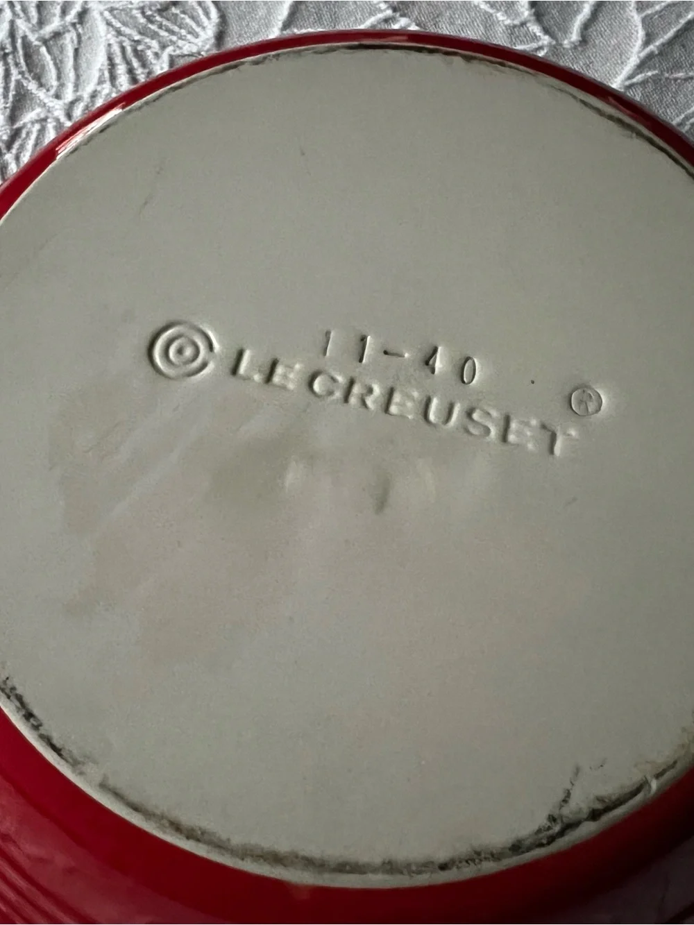 Le Creuset Red Pie Dish